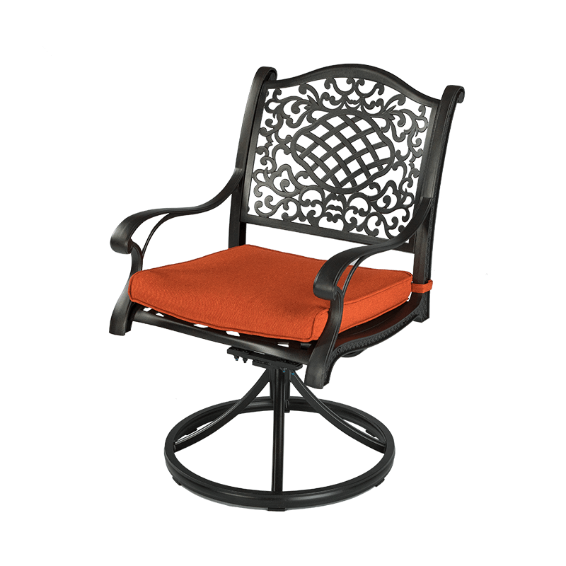 034 Cast Aluminum Swivel Rocker Chair